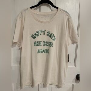 NWT. Women’s Lucky Brand T Shirt. St. Patrick’s Day. Size XL